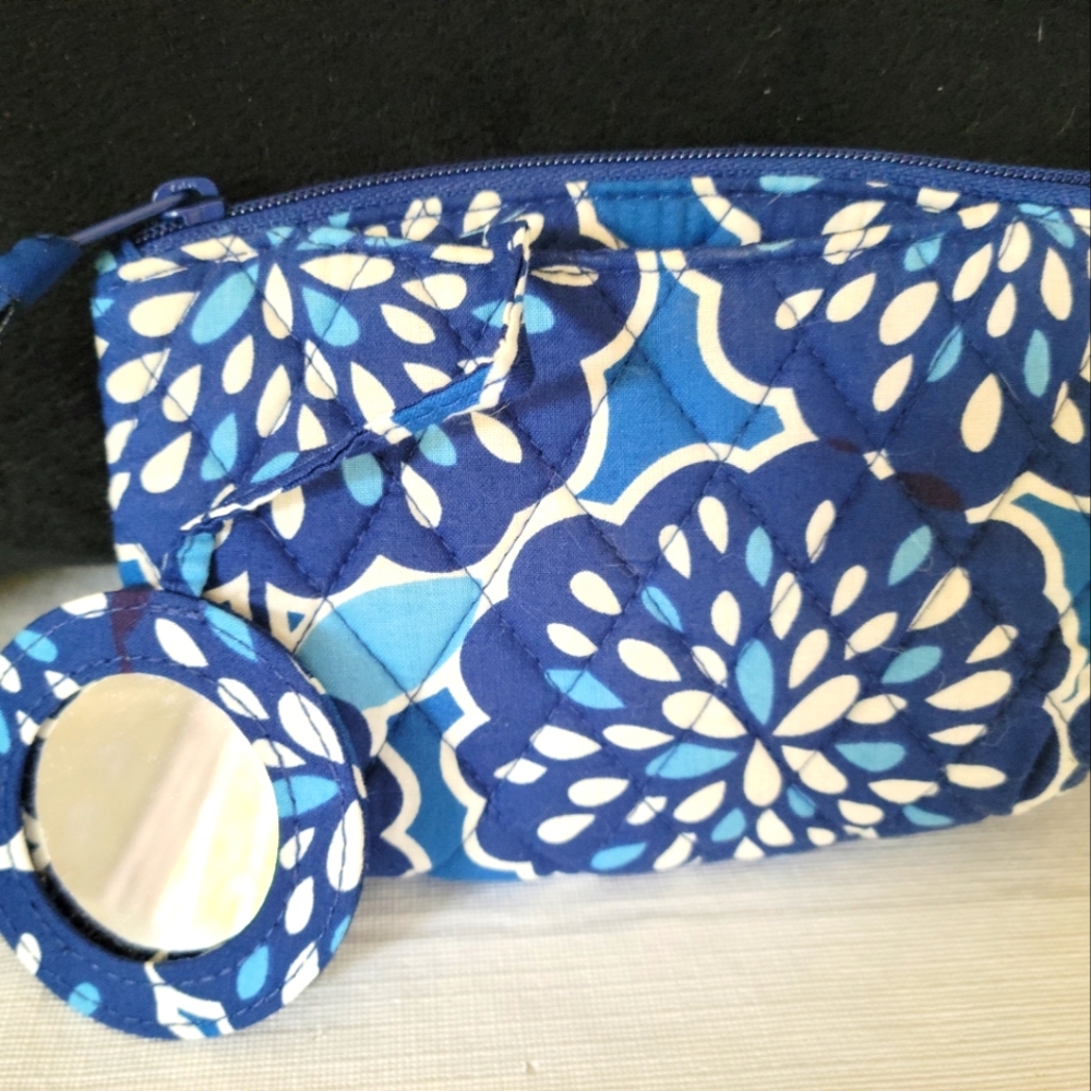 Cosmetic bag with mirror